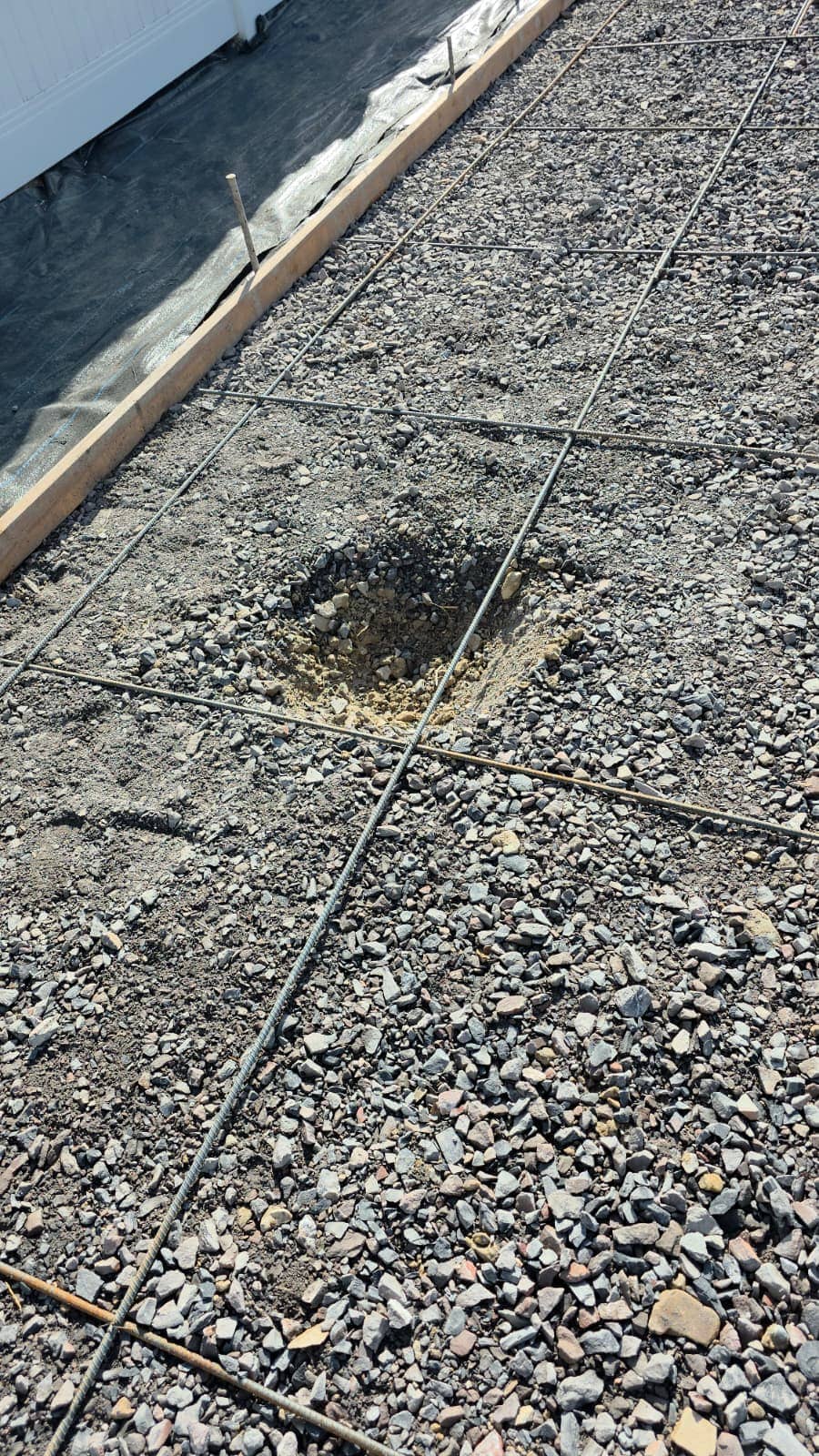 Recent concrete flatwork poured by LSG General Contractor on a Utah County job site