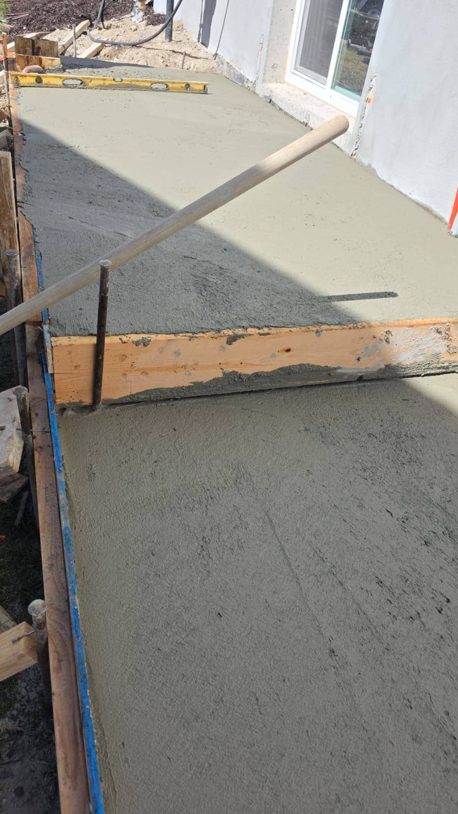 Recent concrete flatwork poured by LSG General Contractor on a Utah County job site