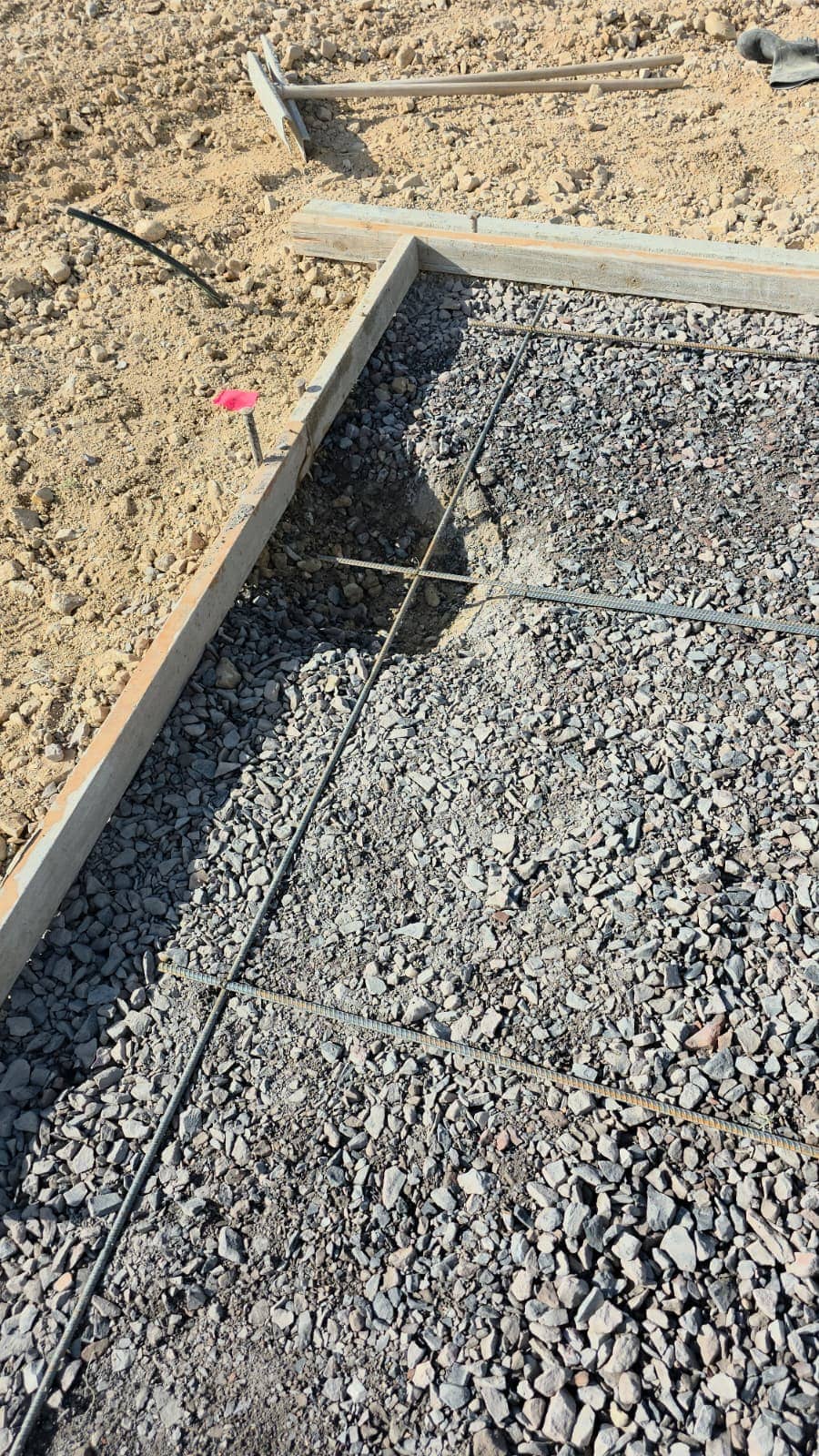 Recent concrete flatwork poured by LSG General Contractor on a Utah County job site