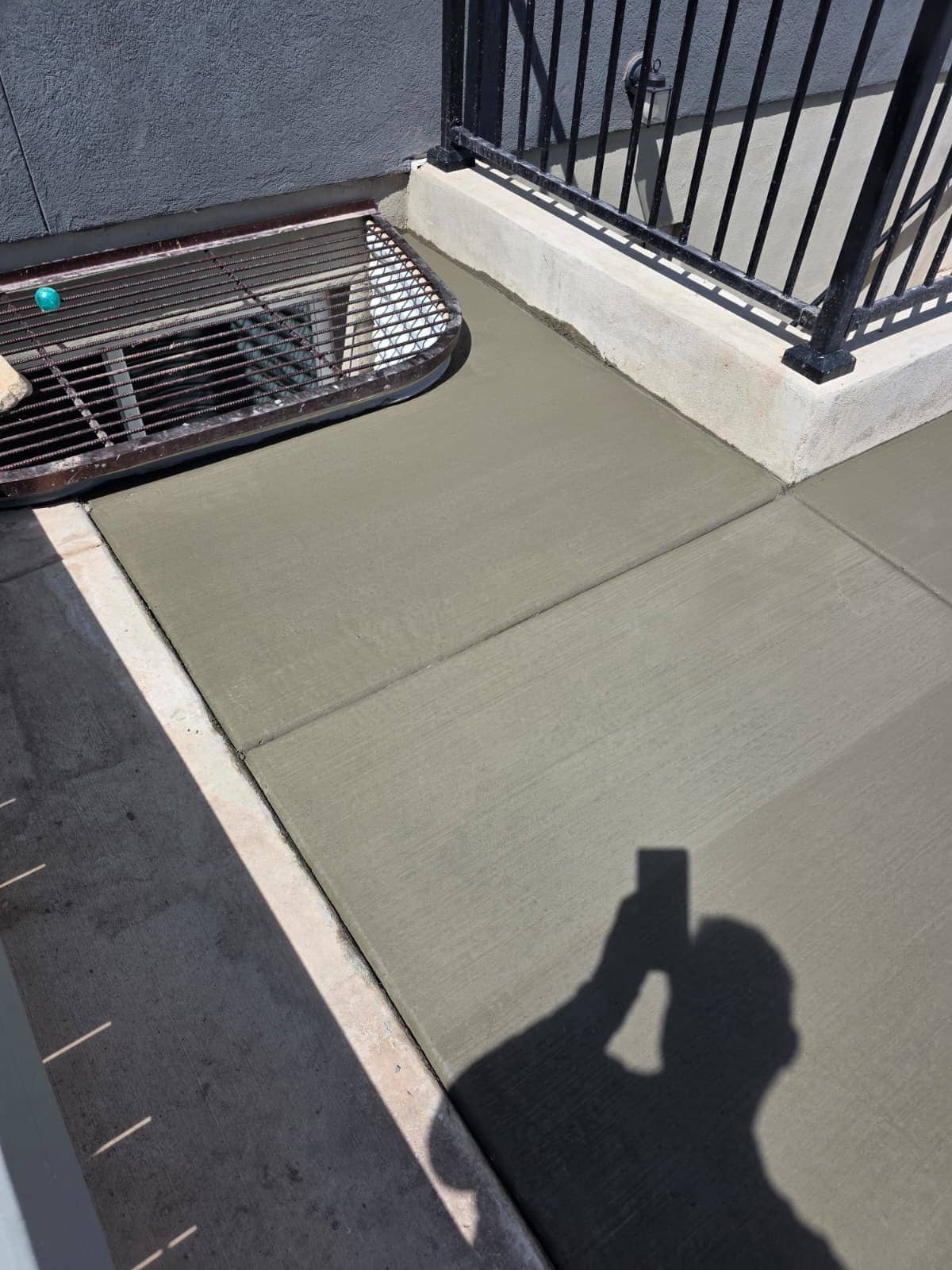 Recent concrete flatwork poured by LSG General Contractor on a Utah County job site